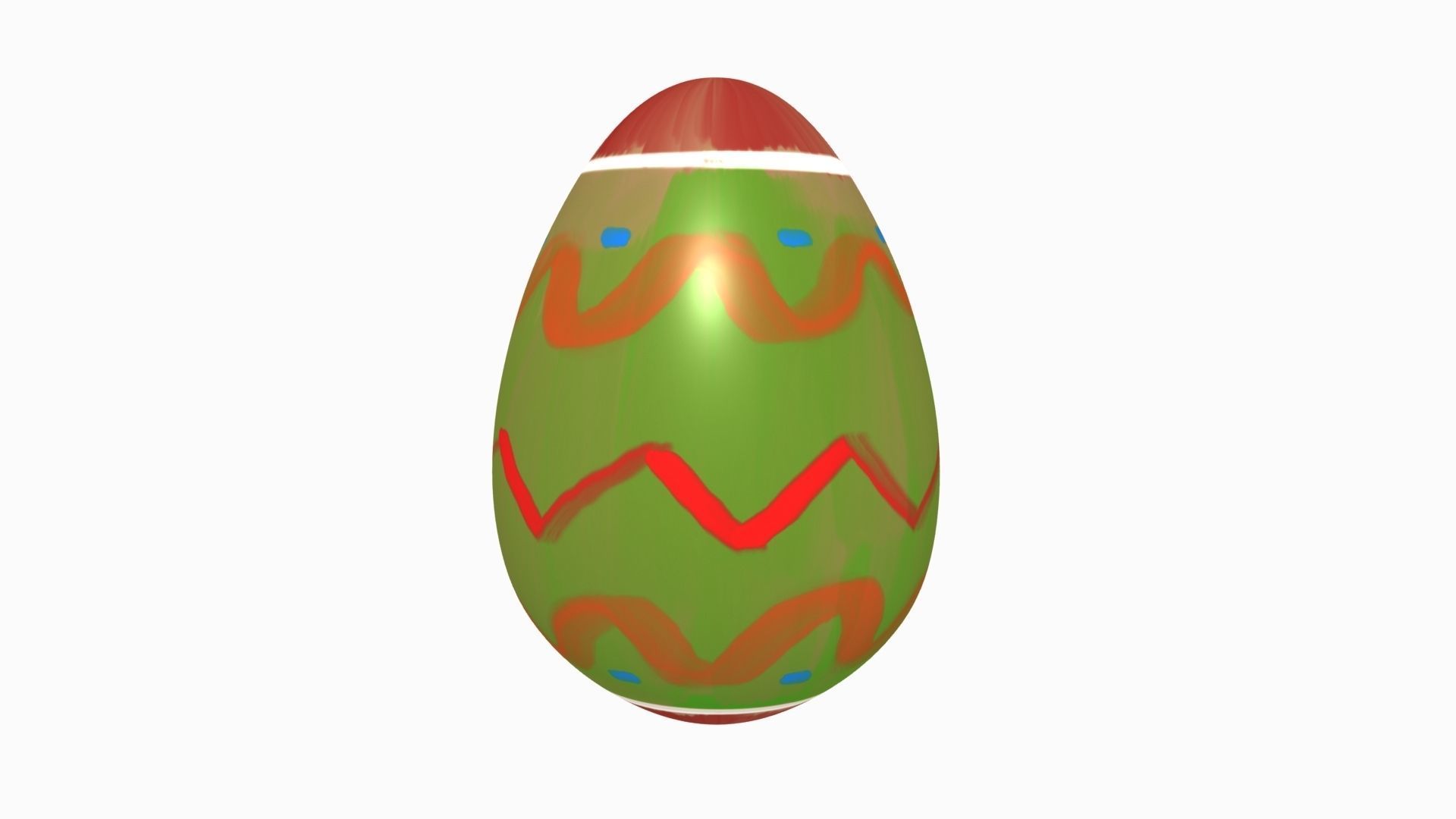 Easter Collection cartoon bunny with nose Low-poly 3D model_2