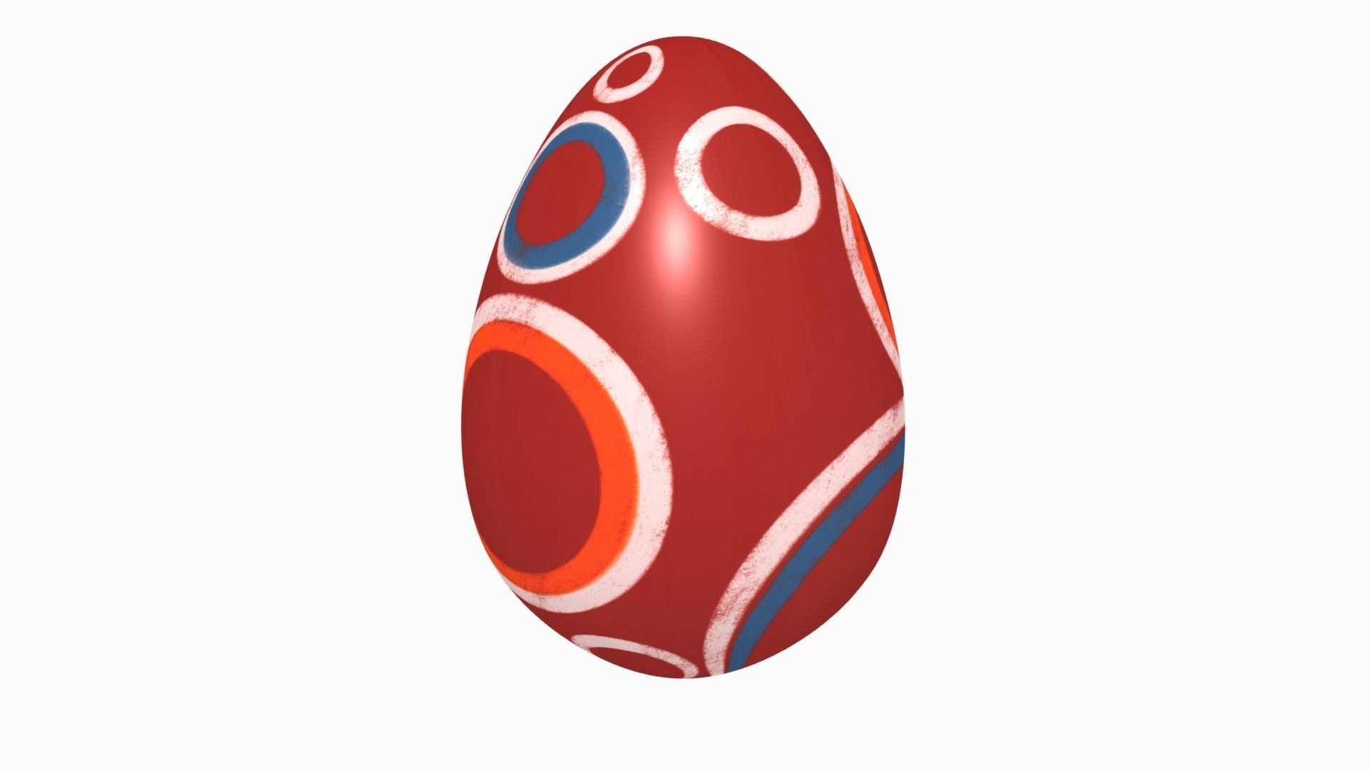 Easter Collection cartoon bunny with nose Low-poly 3D model_6