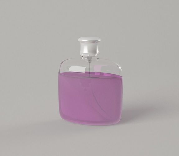 Perfume Bottle - Cosmetics Flask Detail for Bathroom 3D model 3D model