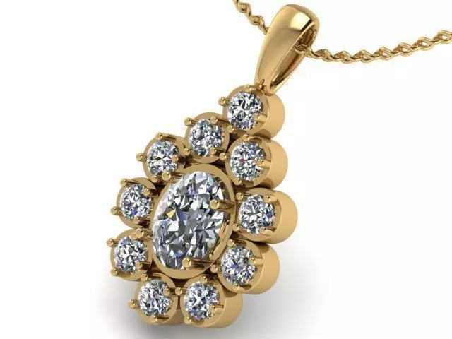 Pendant T00856 3D print model_0