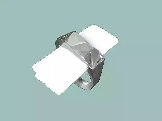 IO Letter Ring 3D print model