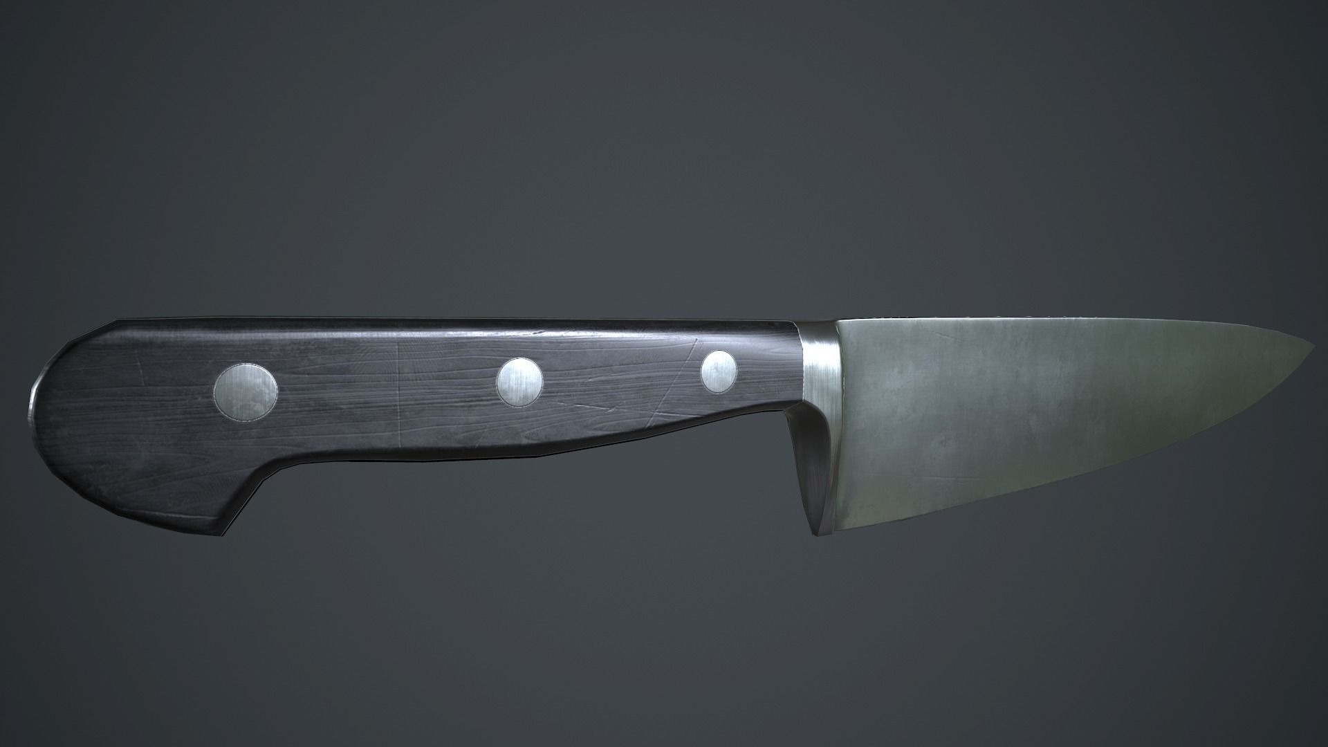 Kitchen Chef Knife PBR Game Ready Low-poly 3D model_17