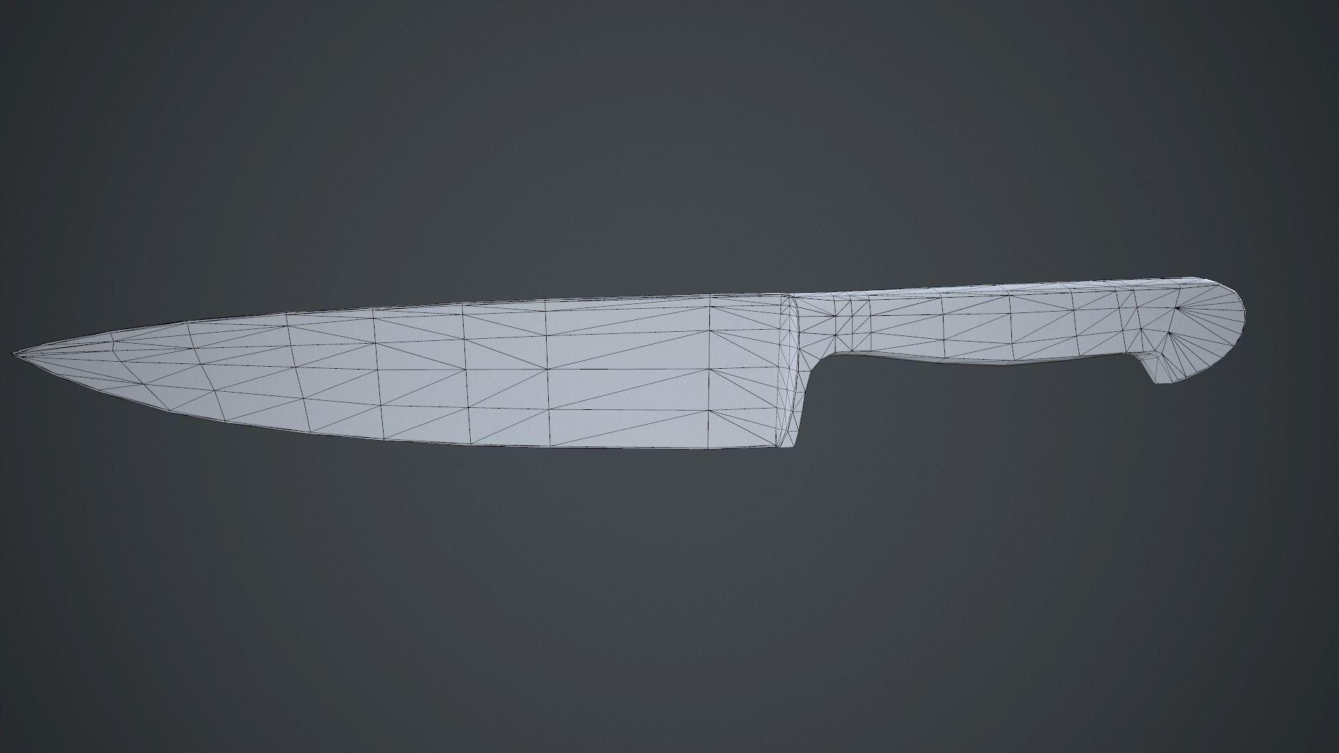 Kitchen Chef Knife PBR Game Ready Low-poly 3D model_21