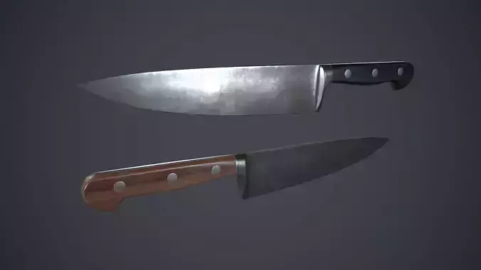 Kitchen Chef Knife PBR Game Ready