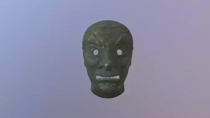 Old Bronze Mask
