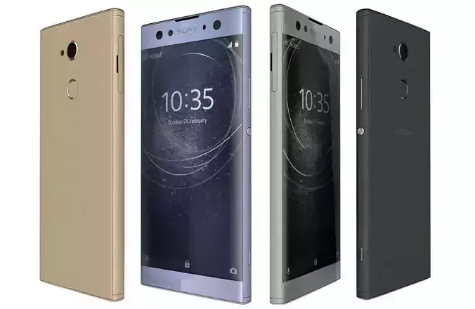 Sony Xperia XA2 Ultra All Colors 3D model Sony Xperia XA2 Ultra All Colors 3D model