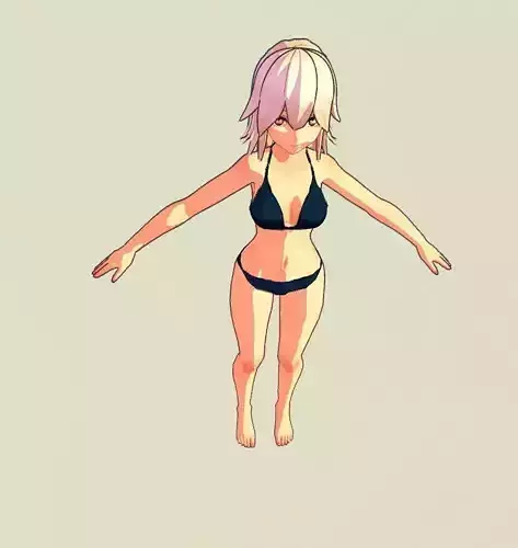 CartoonBikinigirl cartoon girl in bikini