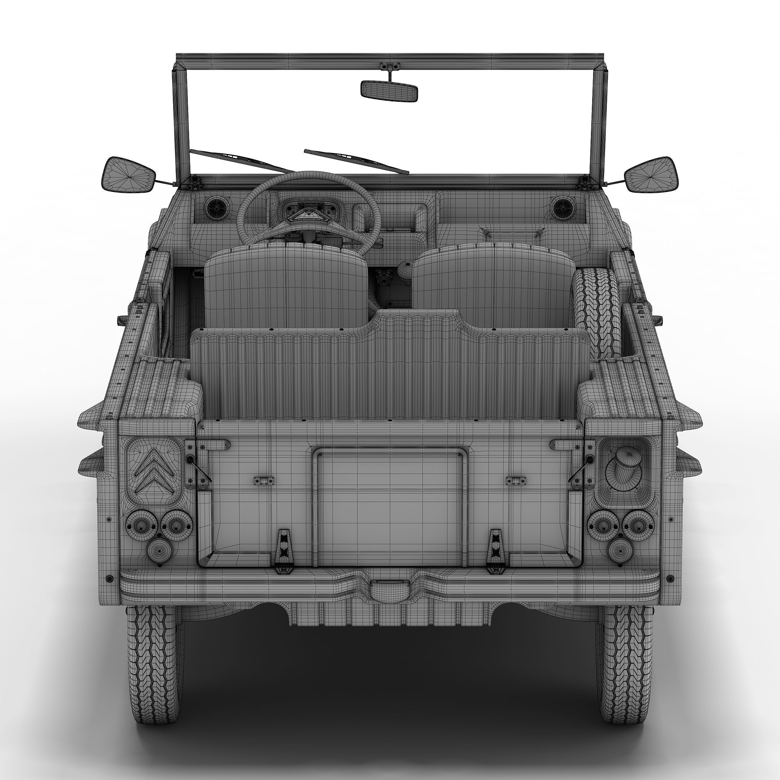 Citroen Mehari 3D model_7