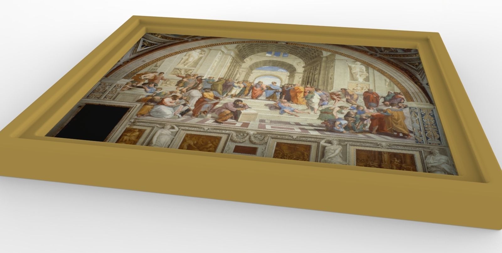 School of Athens painting by Raphael for 3D printing 3D print model_4