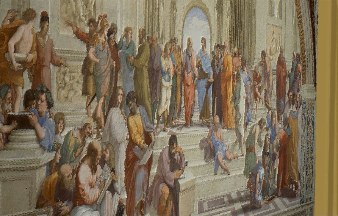 School of Athens painting by Raphael for 3D printing 3D print model_10