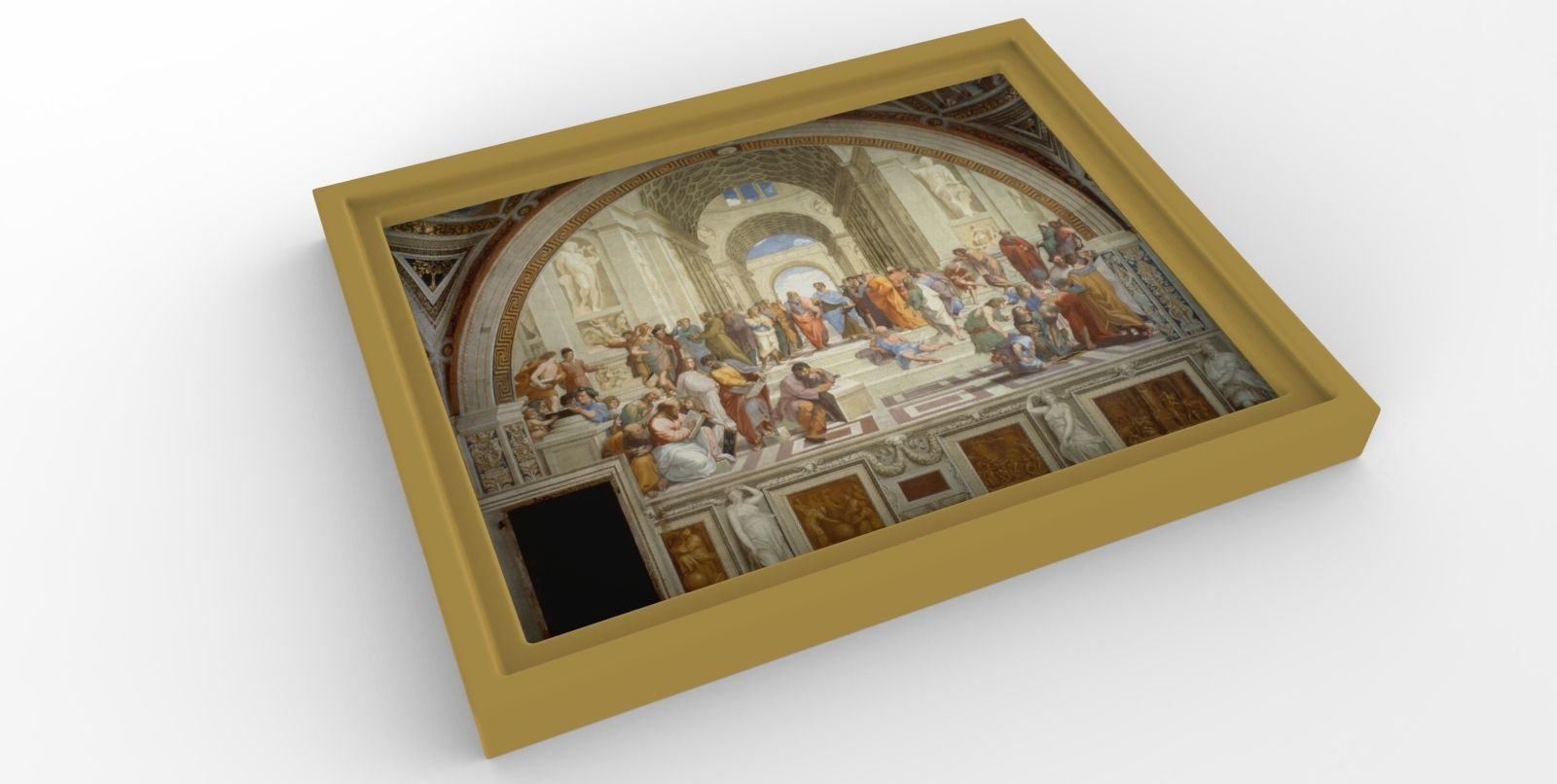 School of Athens painting by Raphael for 3D printing 3D print model_1