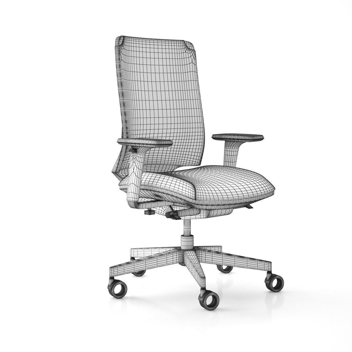 Sitland Leaf Office Chair 3D model_5