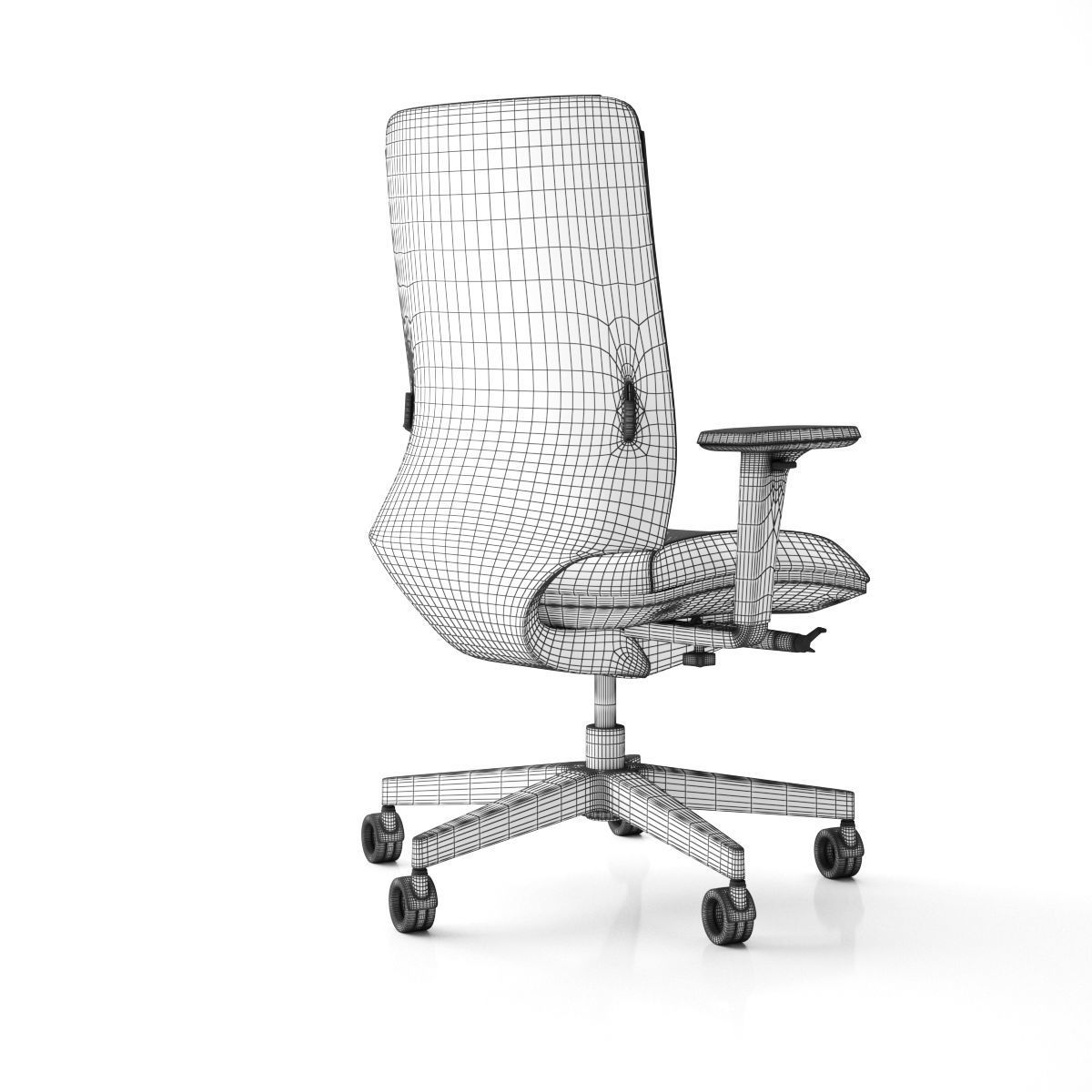 Sitland Leaf Office Chair 3D model_16