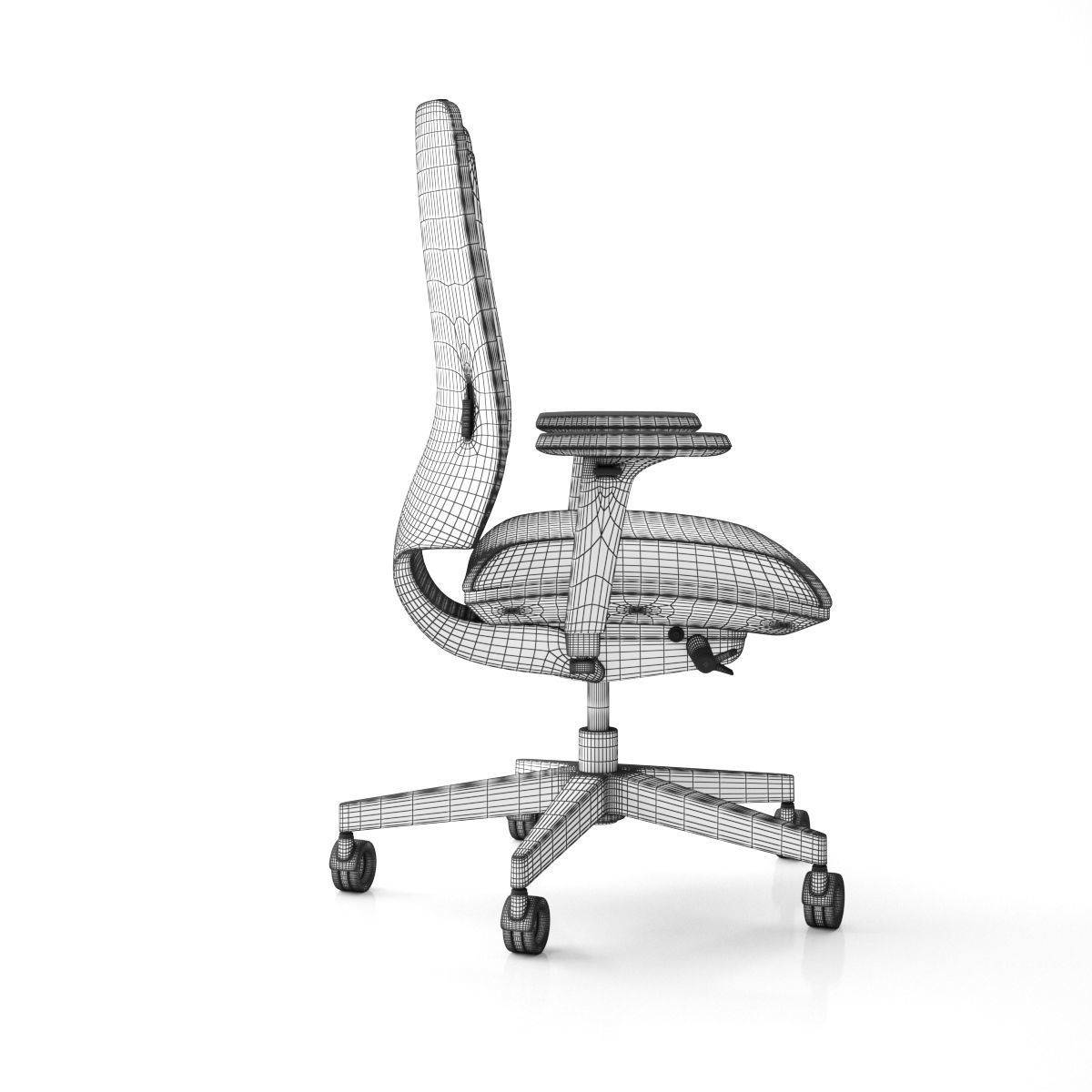 Sitland Leaf Office Chair 3D model_11