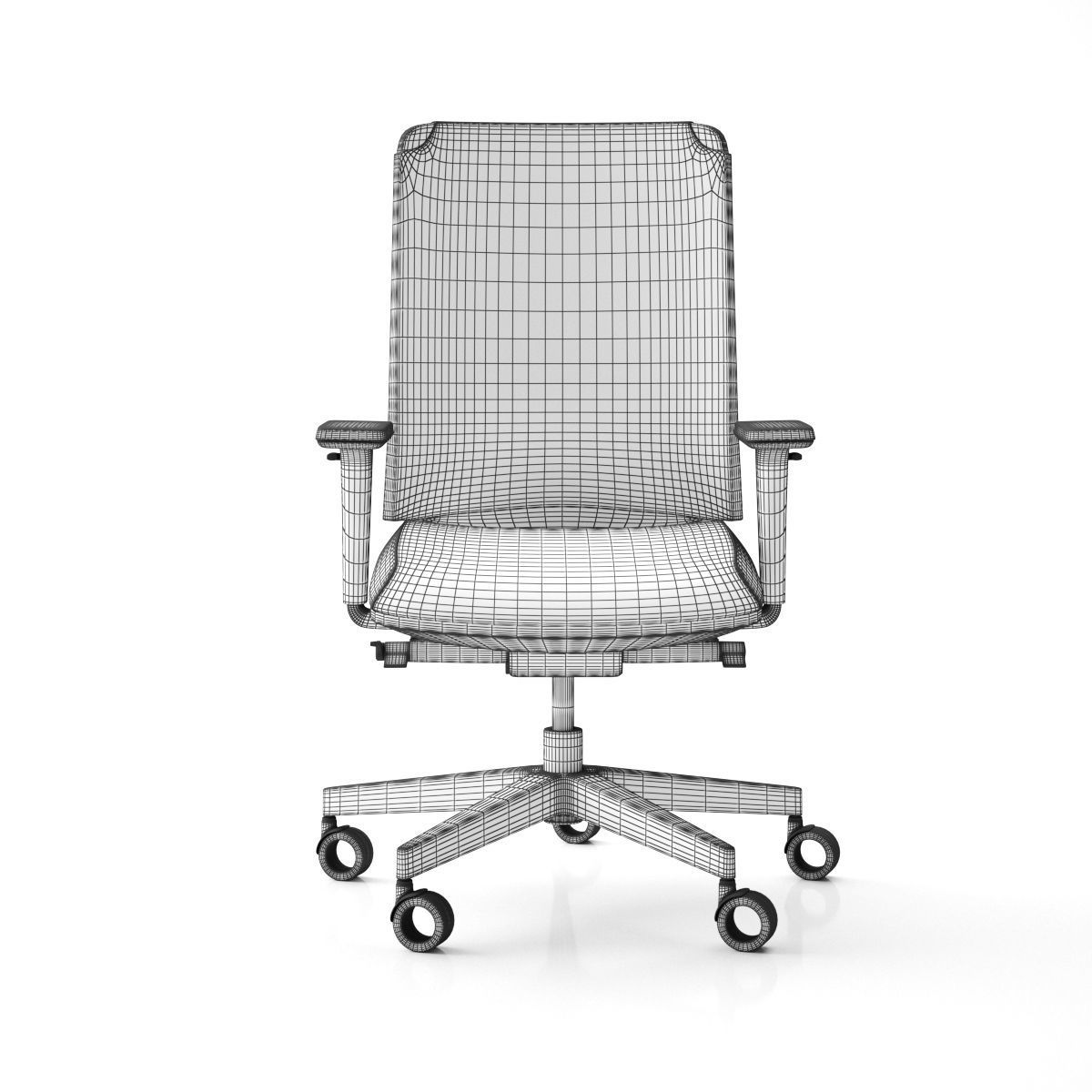Sitland Leaf Office Chair 3D model_8
