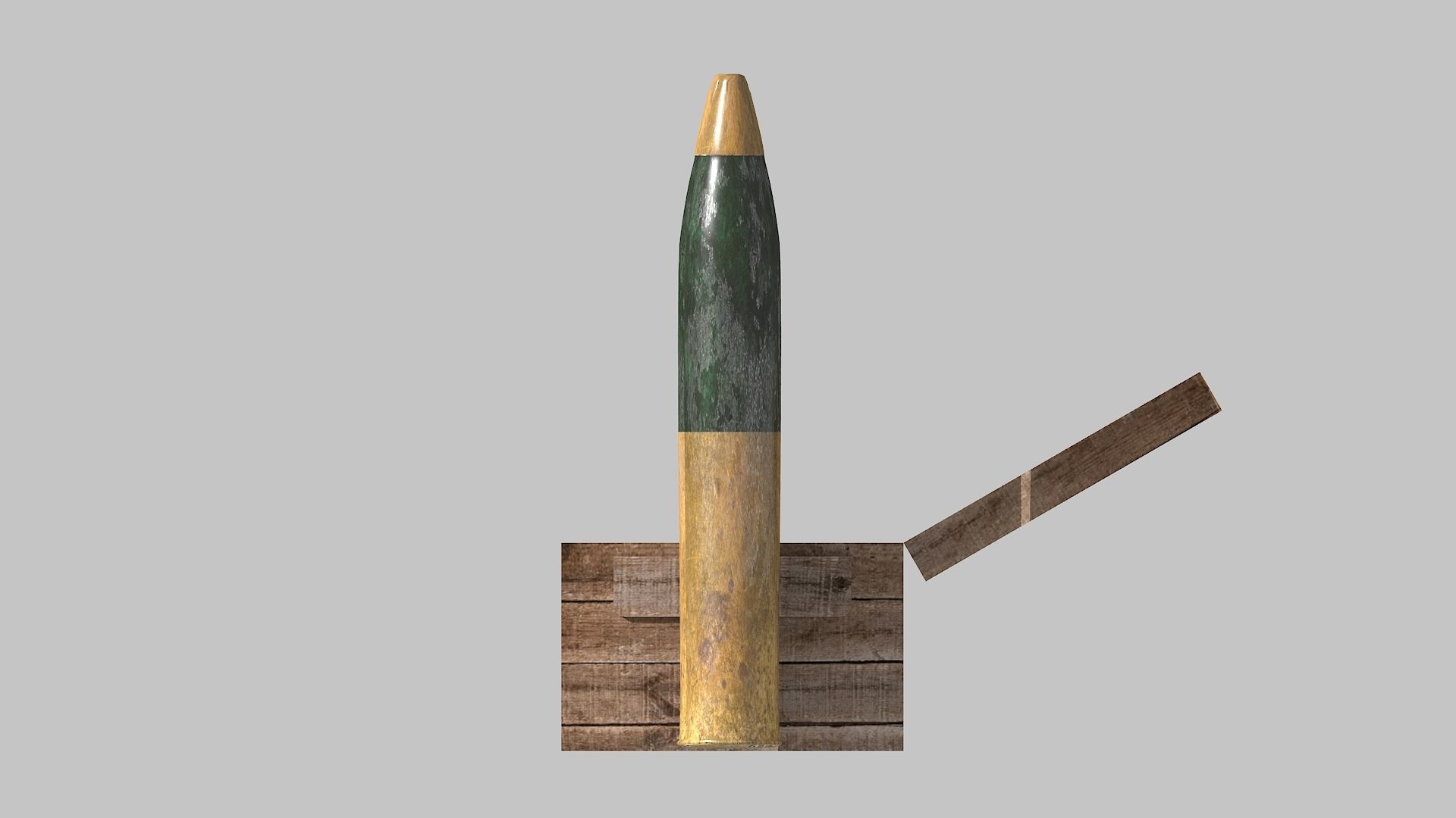 105mm Ammunition pack Low-poly 3D model_1
