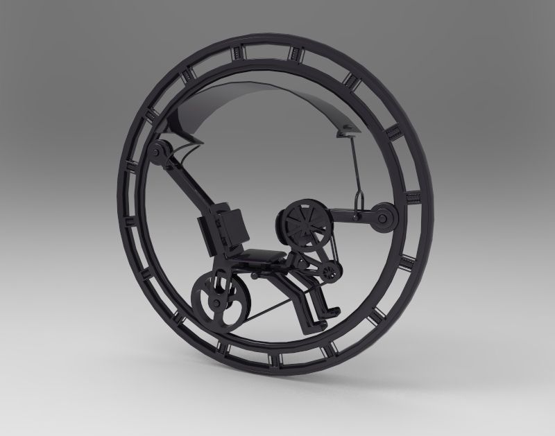 UniCycle Loop Wheel 3D model_1