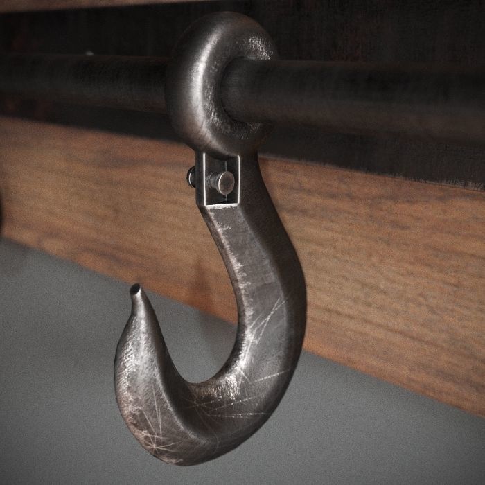 Loft hanger Low-poly 3D model_4