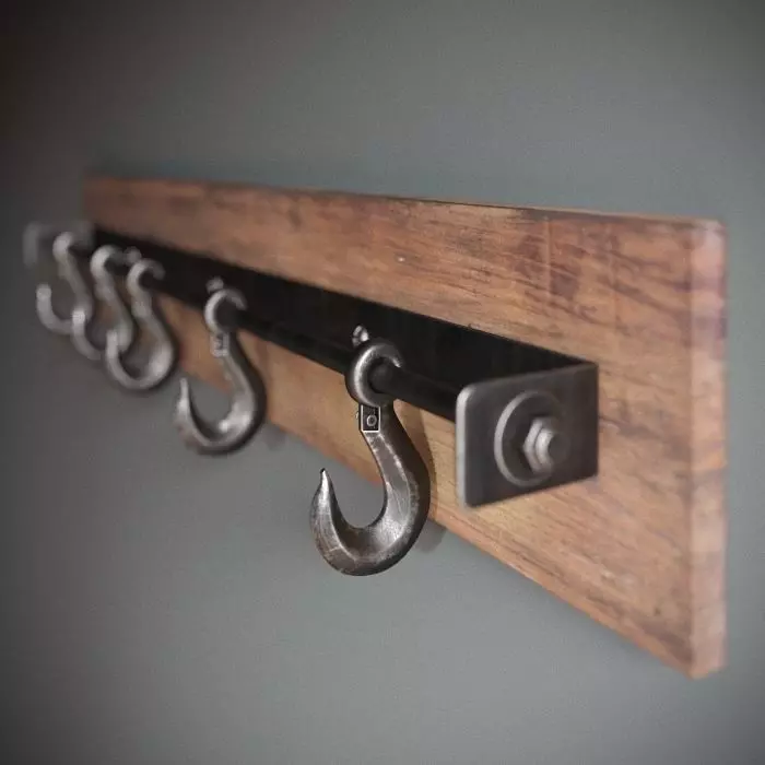 Loft hanger Low-poly 3D model_0