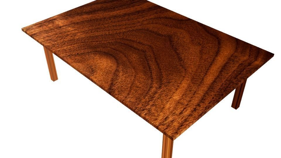 WOODEN TABLE Free 3D print model_1