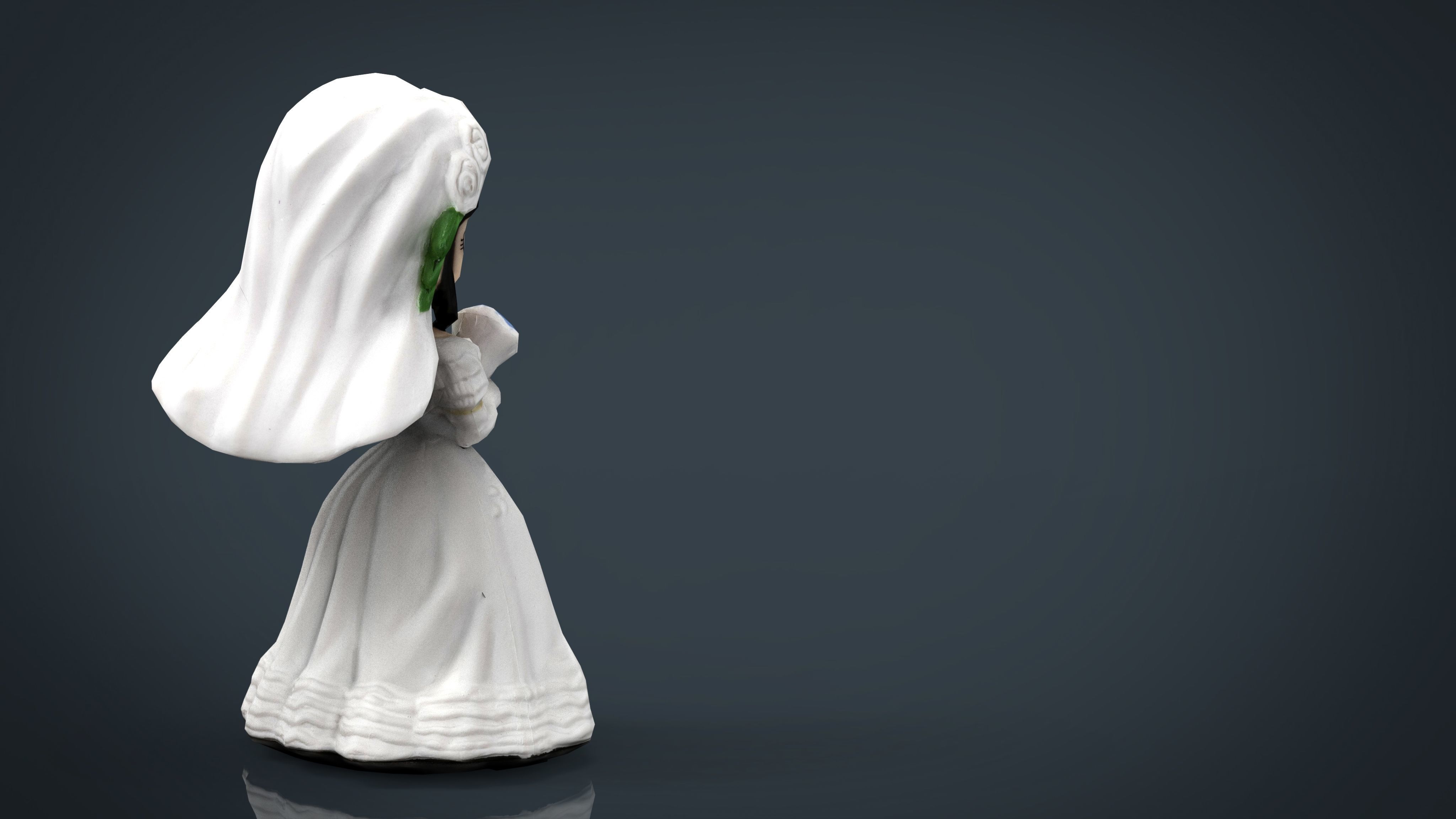 Chi-Chi Bride Low-poly 3D model_9