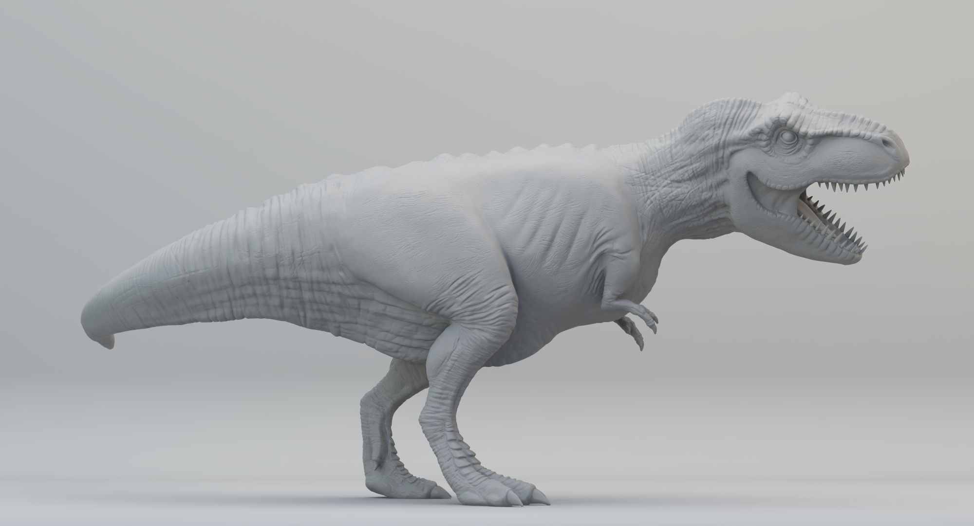 Animated Tyrannosaurus Rex Low-poly 3D model_12