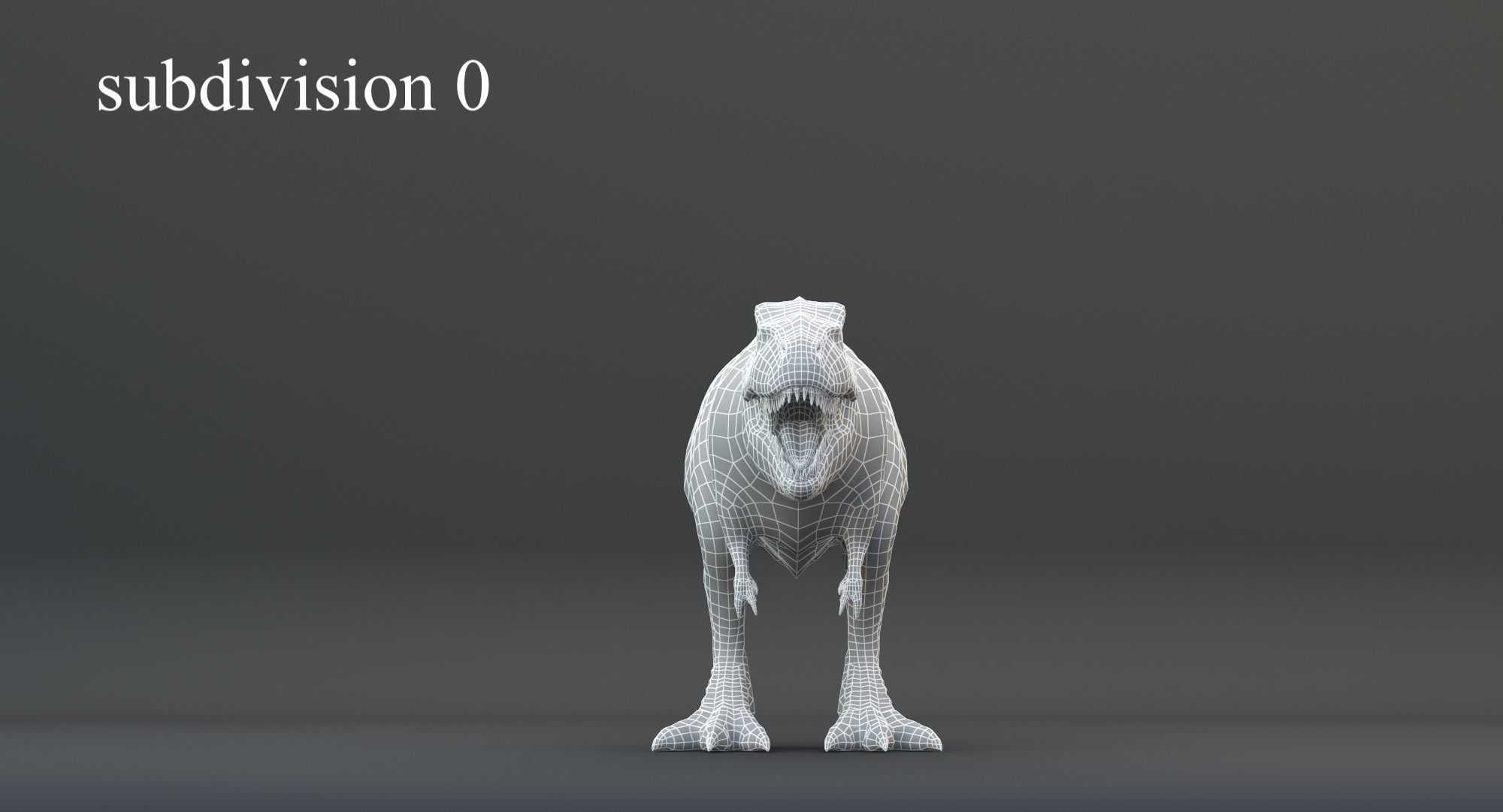 Animated Tyrannosaurus Rex Low-poly 3D model_15