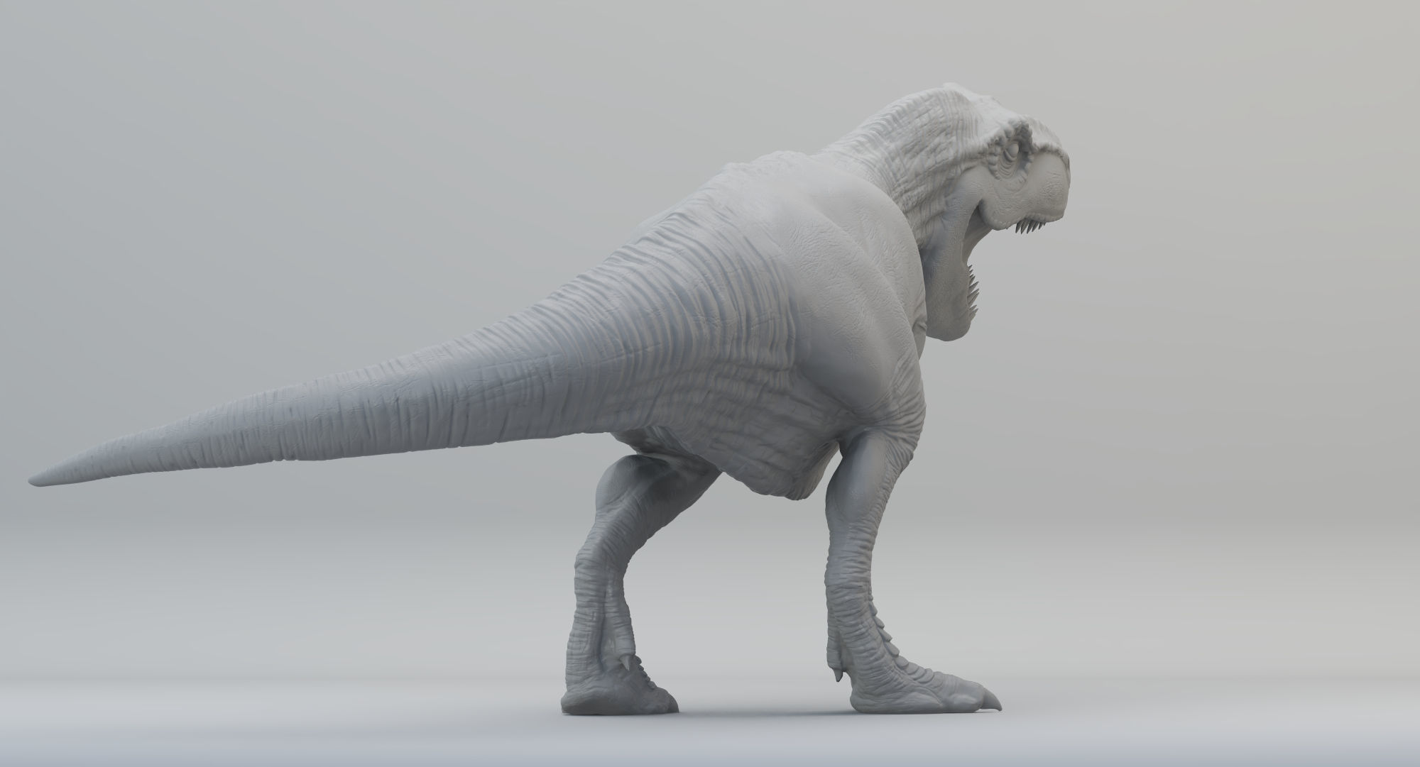 Animated Tyrannosaurus Rex Low-poly 3D model_13