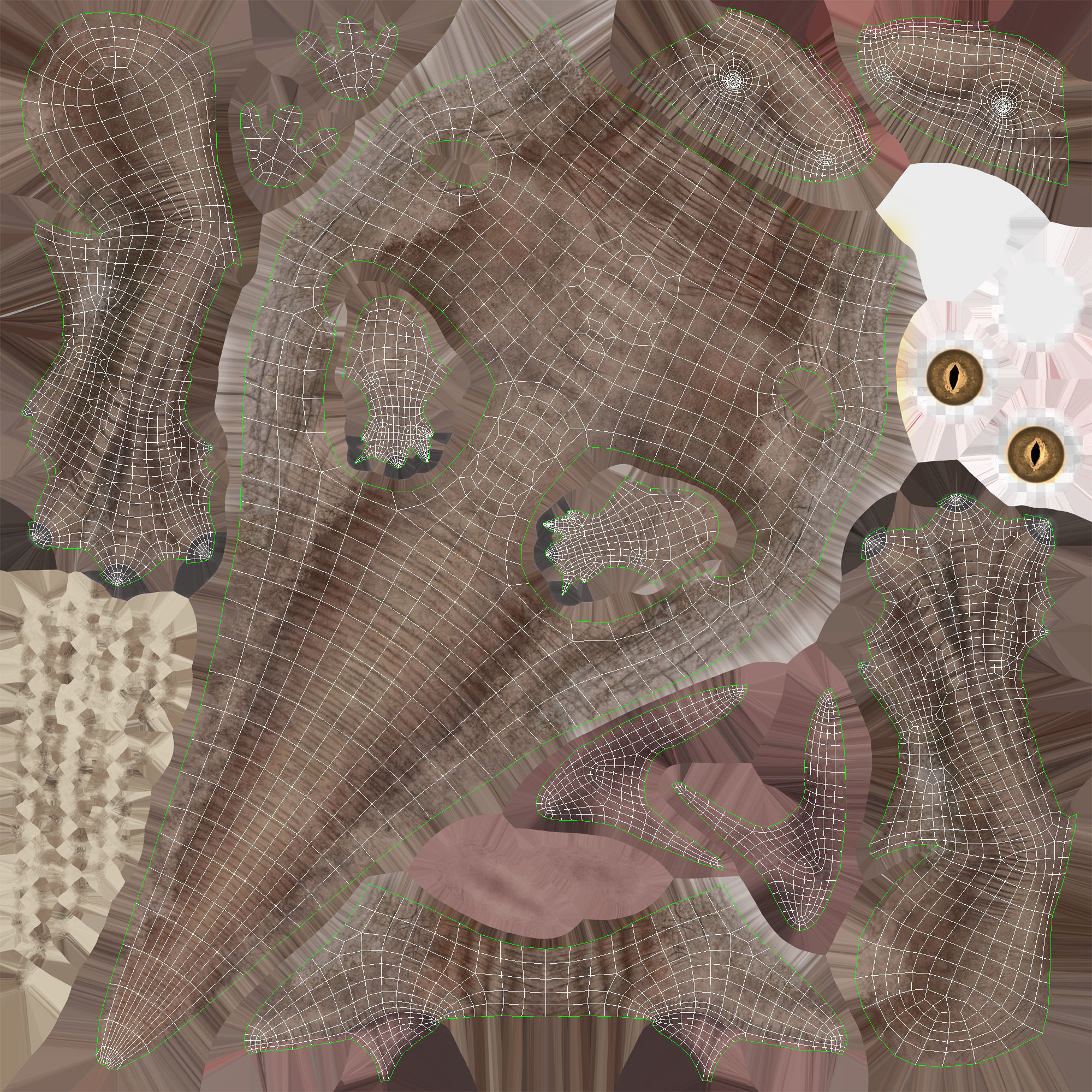 Animated Tyrannosaurus Rex Low-poly 3D model_21