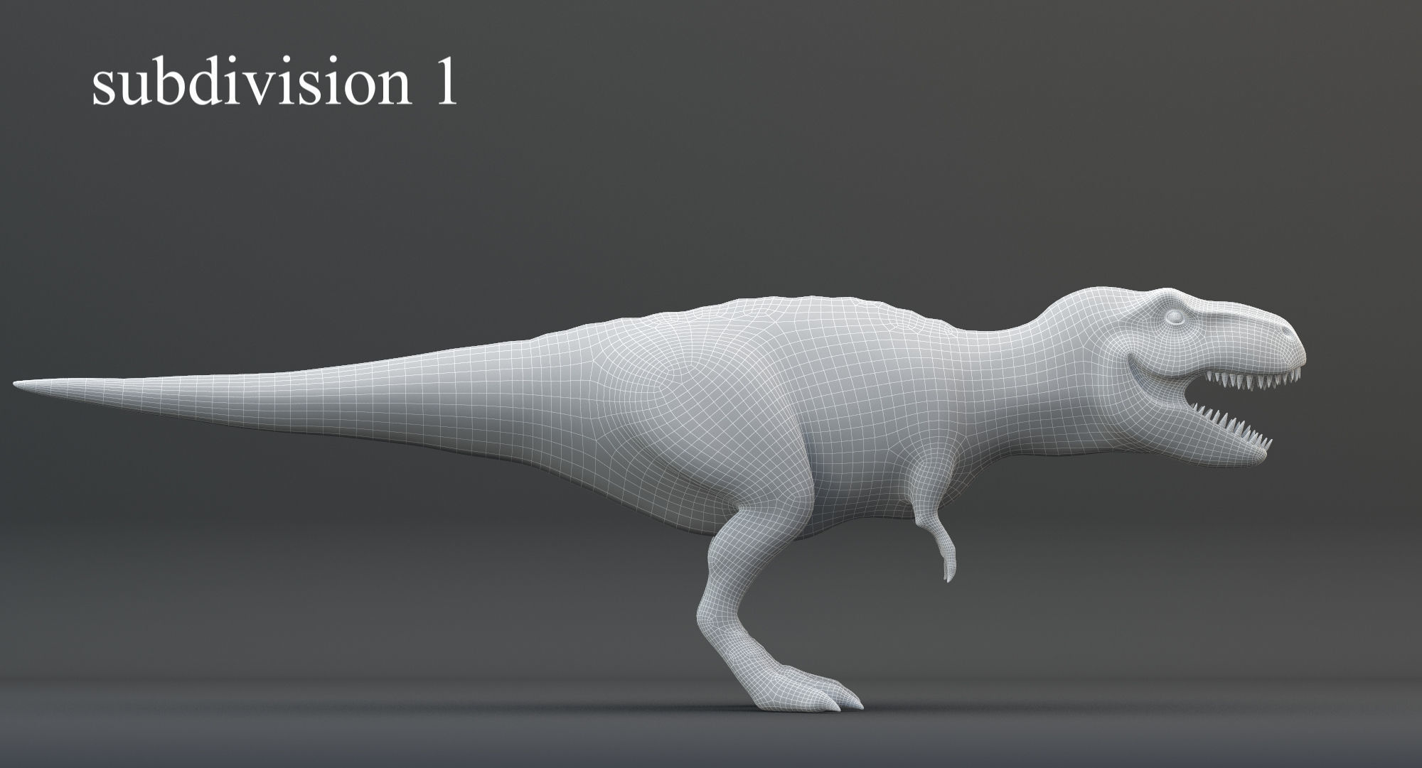 Animated Tyrannosaurus Rex Low-poly 3D model_20
