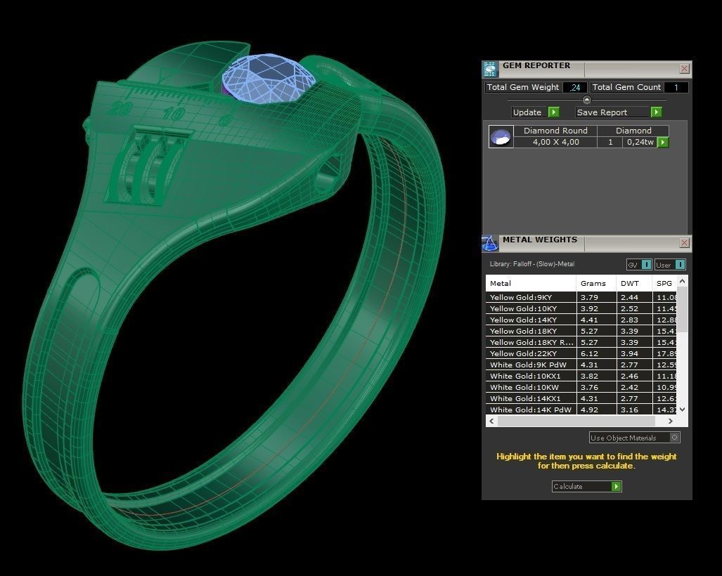 Ring model 318 3D print model_2