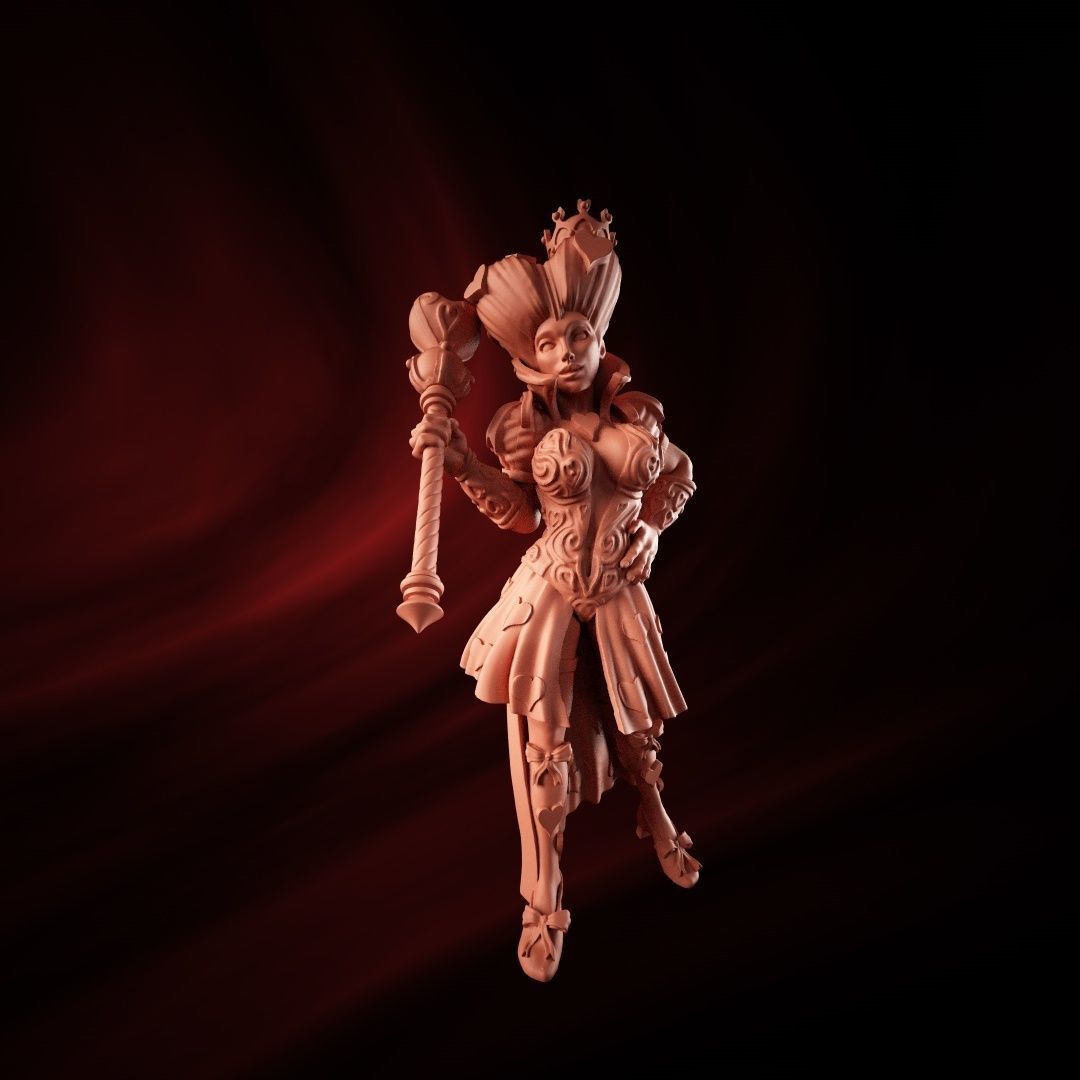 queen of hearts 3D print model