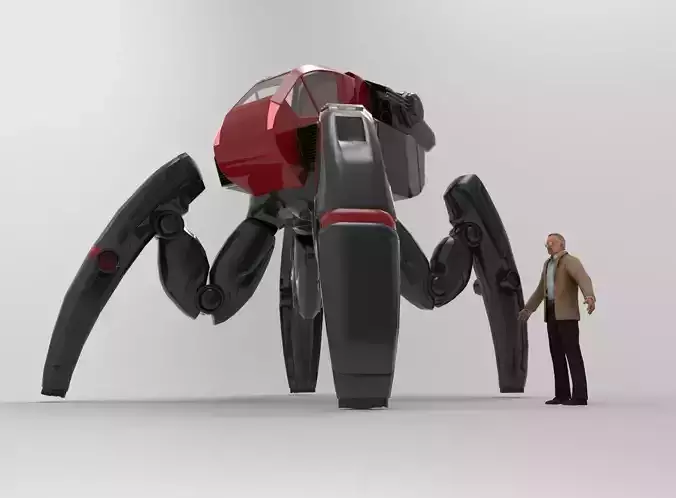 SpiderBot Vehicle All Terrain Concept 3D model