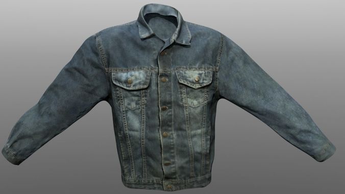Jacket Jeans Closed Low-poly 3D model