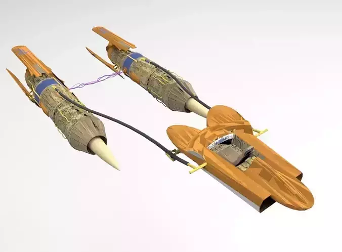 Starwar Pod Racer Hover Jet 3D model