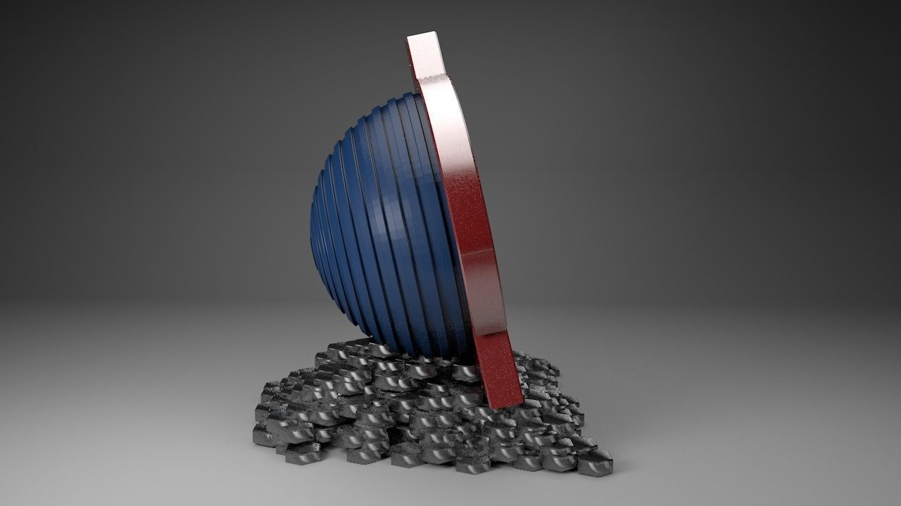 Avenger 3D Logo 3D print model_7