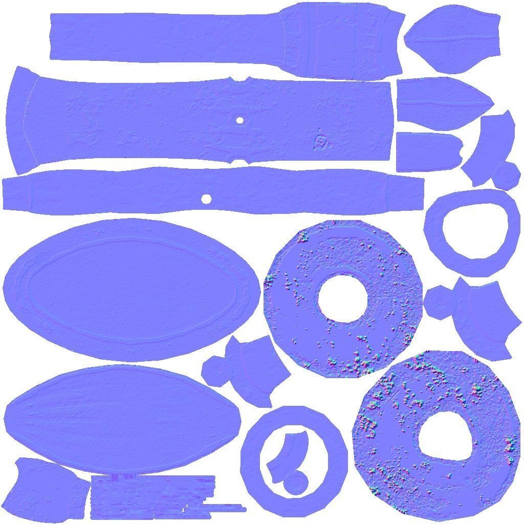 Old Tricycle game asset Low-poly 3D model_4