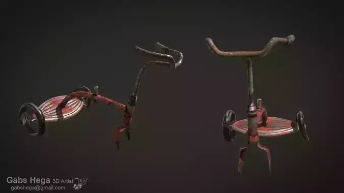 Old Tricycle game asset