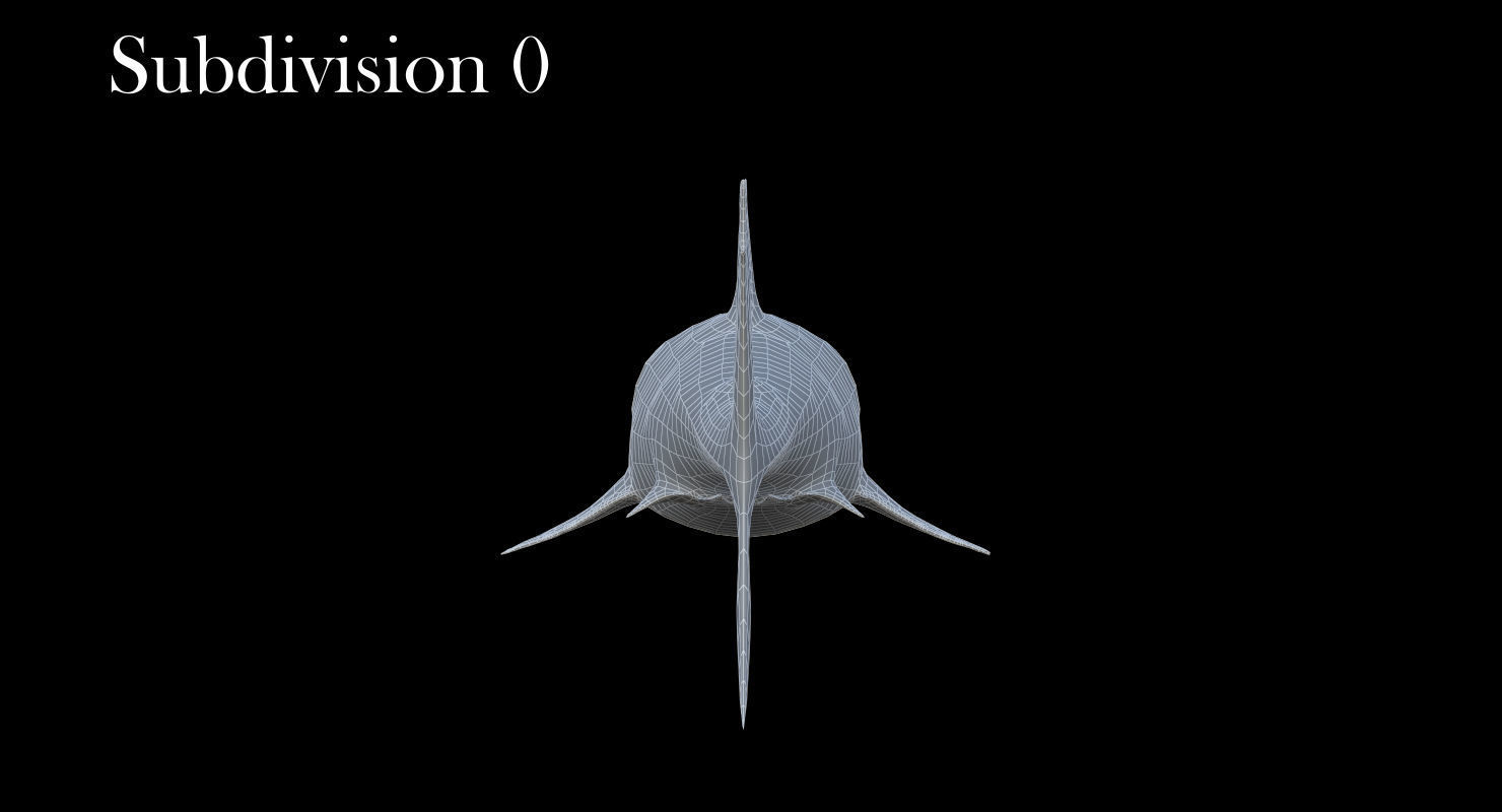 3D model Rigged Great White Shark Low-poly 3D model_19