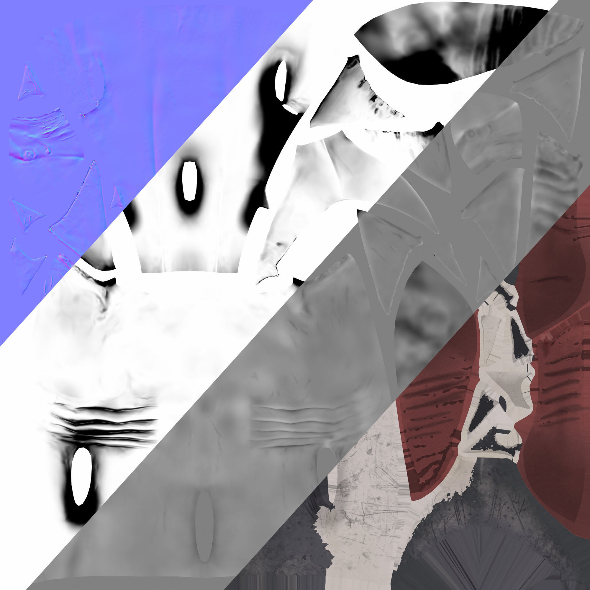 3D model Rigged Great White Shark Low-poly 3D model_15