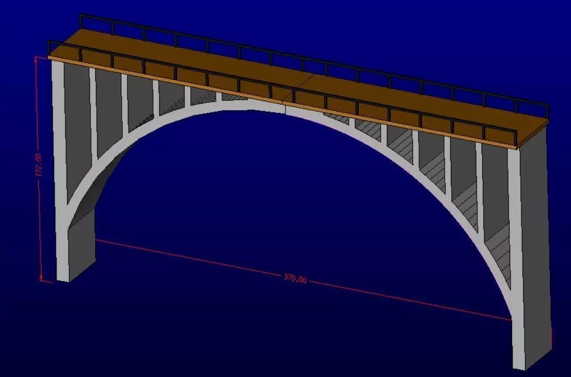 H0 bridge 3D print model
