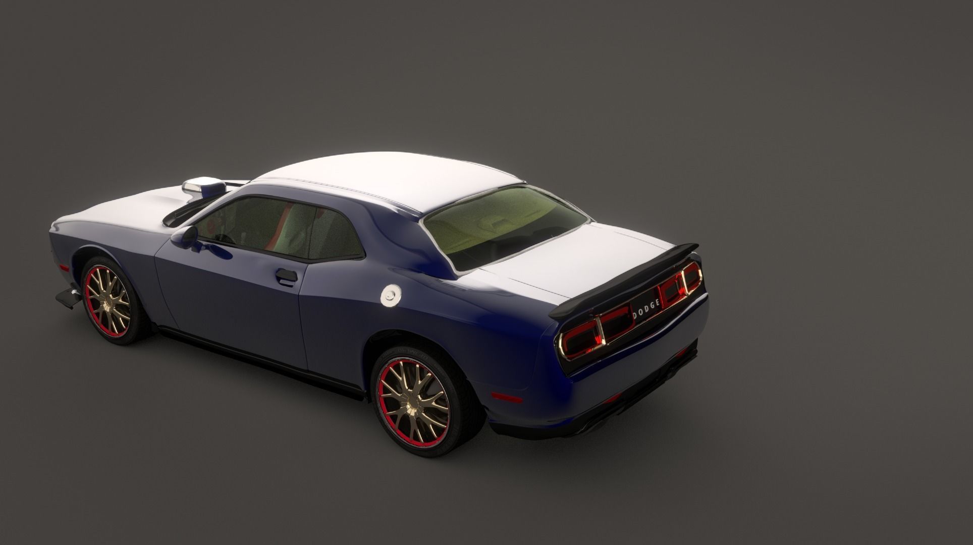 dodge challenger 2015 sport 3D model_2