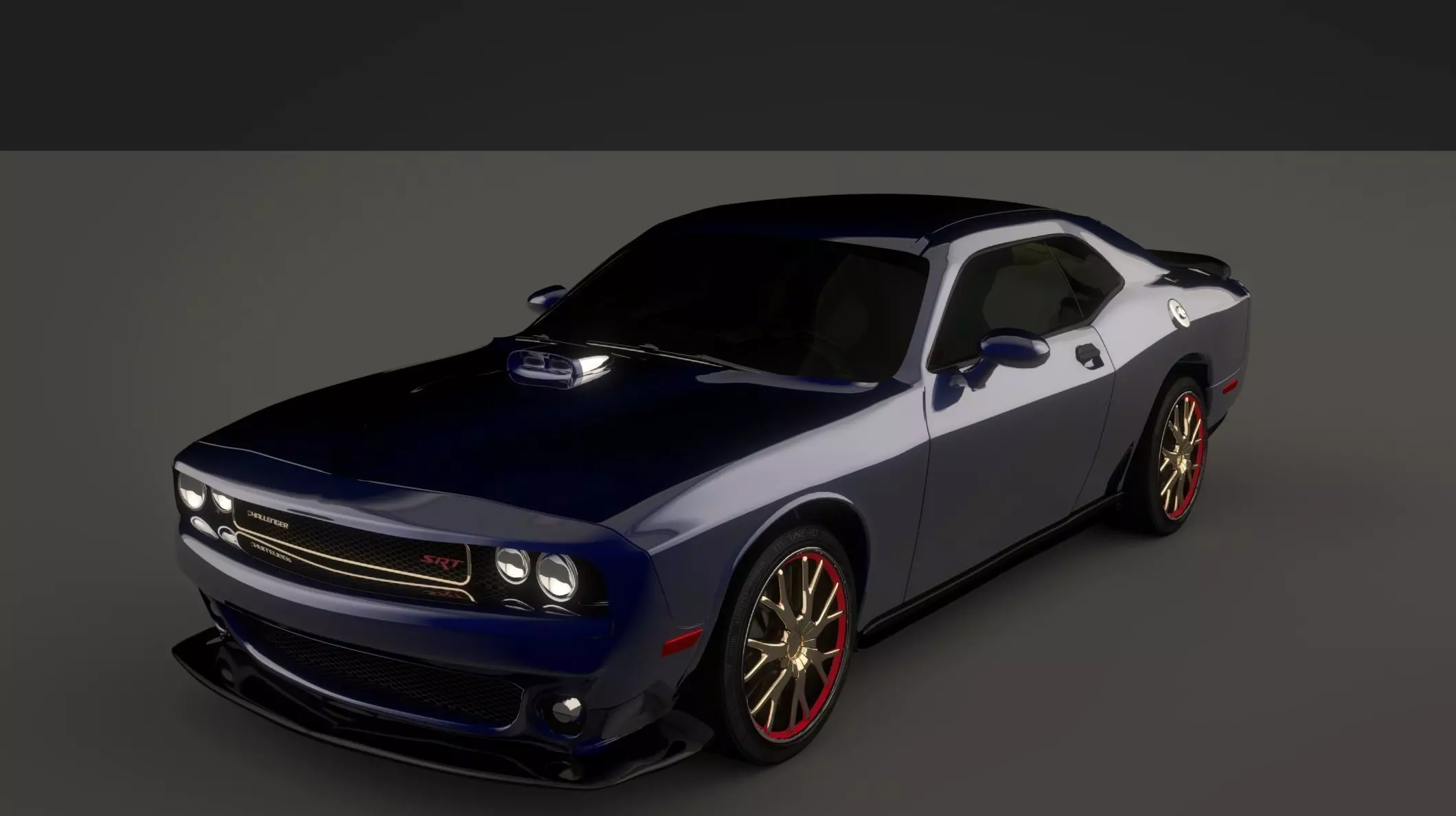 dodge challenger 2015 sport 3D model_0