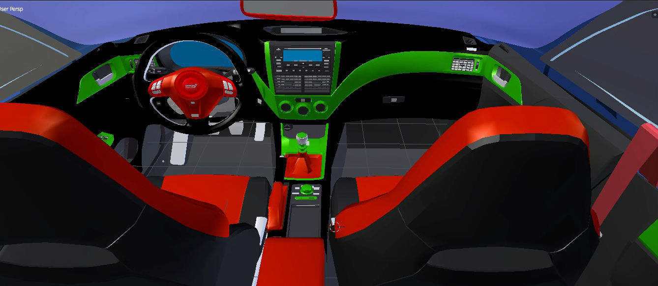 dodge challenger 2015 sport 3D model_9