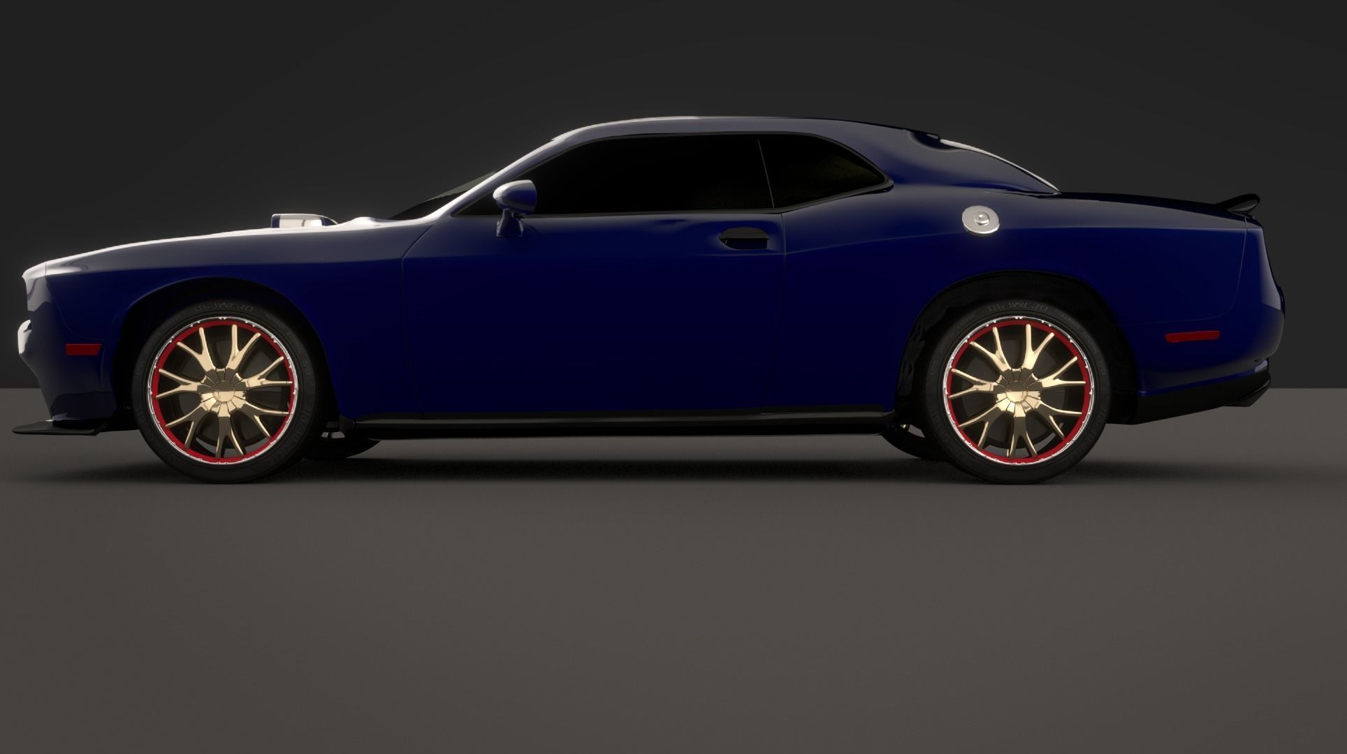 dodge challenger 2015 sport 3D model_1