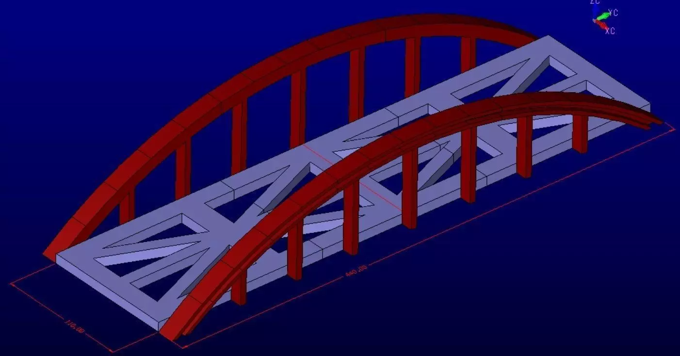 H0 bridge 3D print model