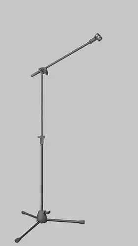 Microphone Stand Low-poly 3D model