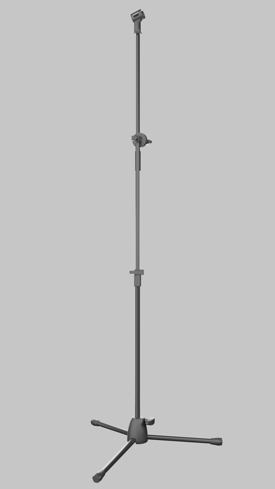 Microphone Stand Low-poly 3D model_1