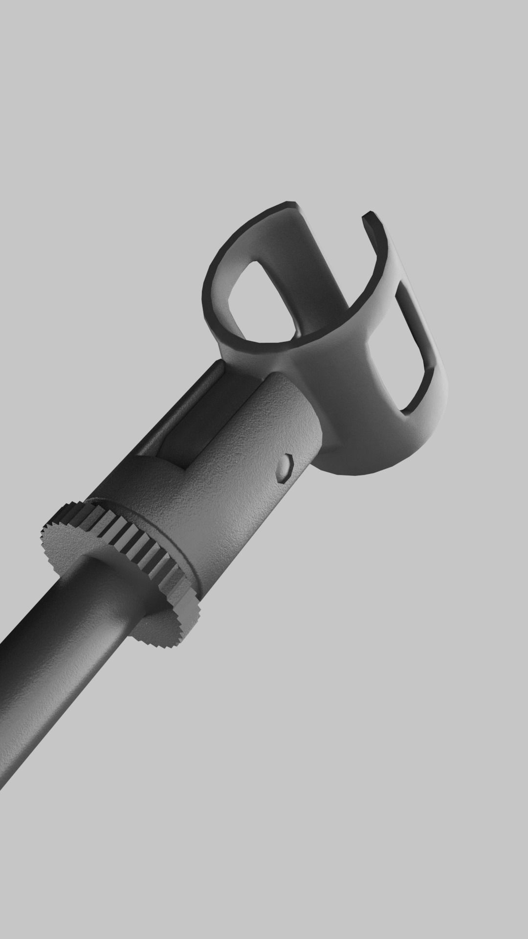 Microphone Stand Low-poly 3D model_5