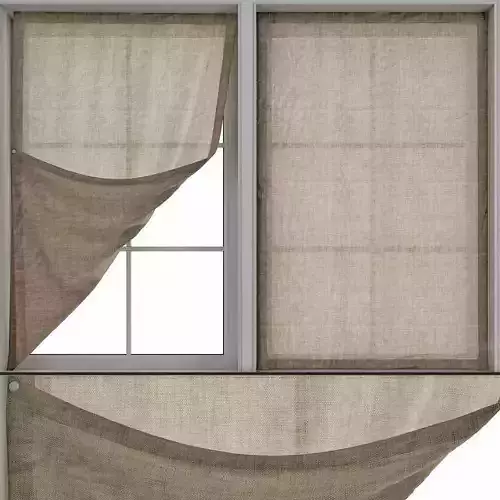 Roman blinds 7 3D model